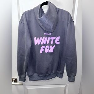NWT white fox hoodie